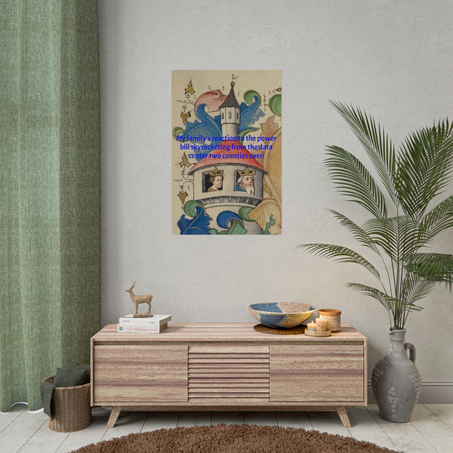Anti Data Center Poster — Indoor Wall Art