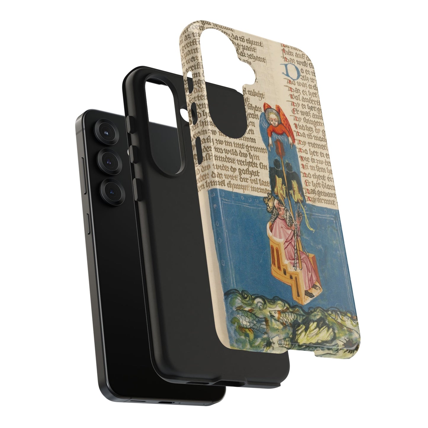 Medieval Manuscript Phone Case — Vintage Illuminated Art Tough Phone Case