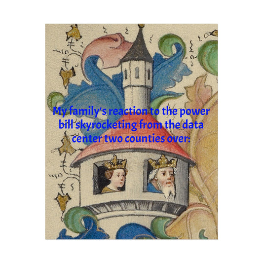 Anti Data Center Poster — Indoor Wall Art