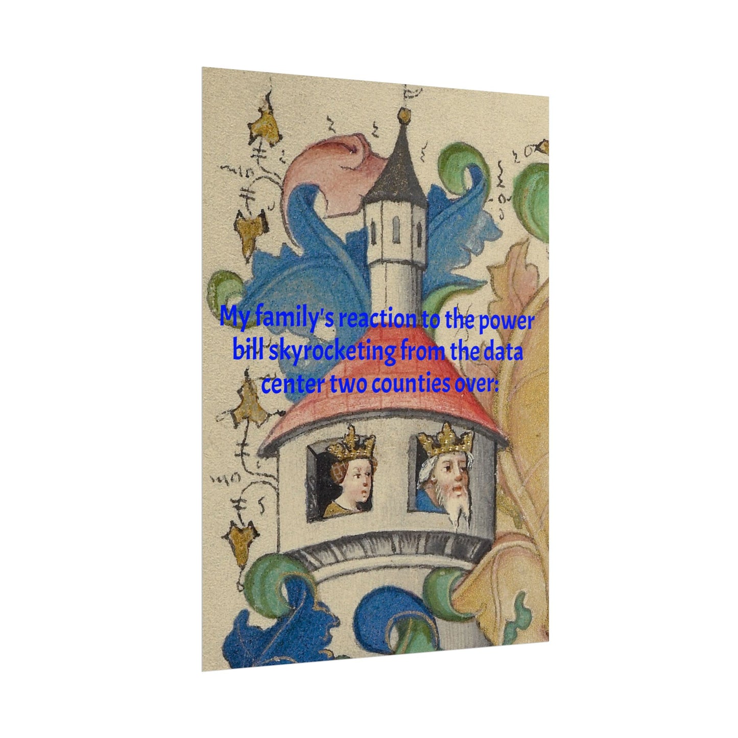 Anti Data Center Poster — Indoor Wall Art