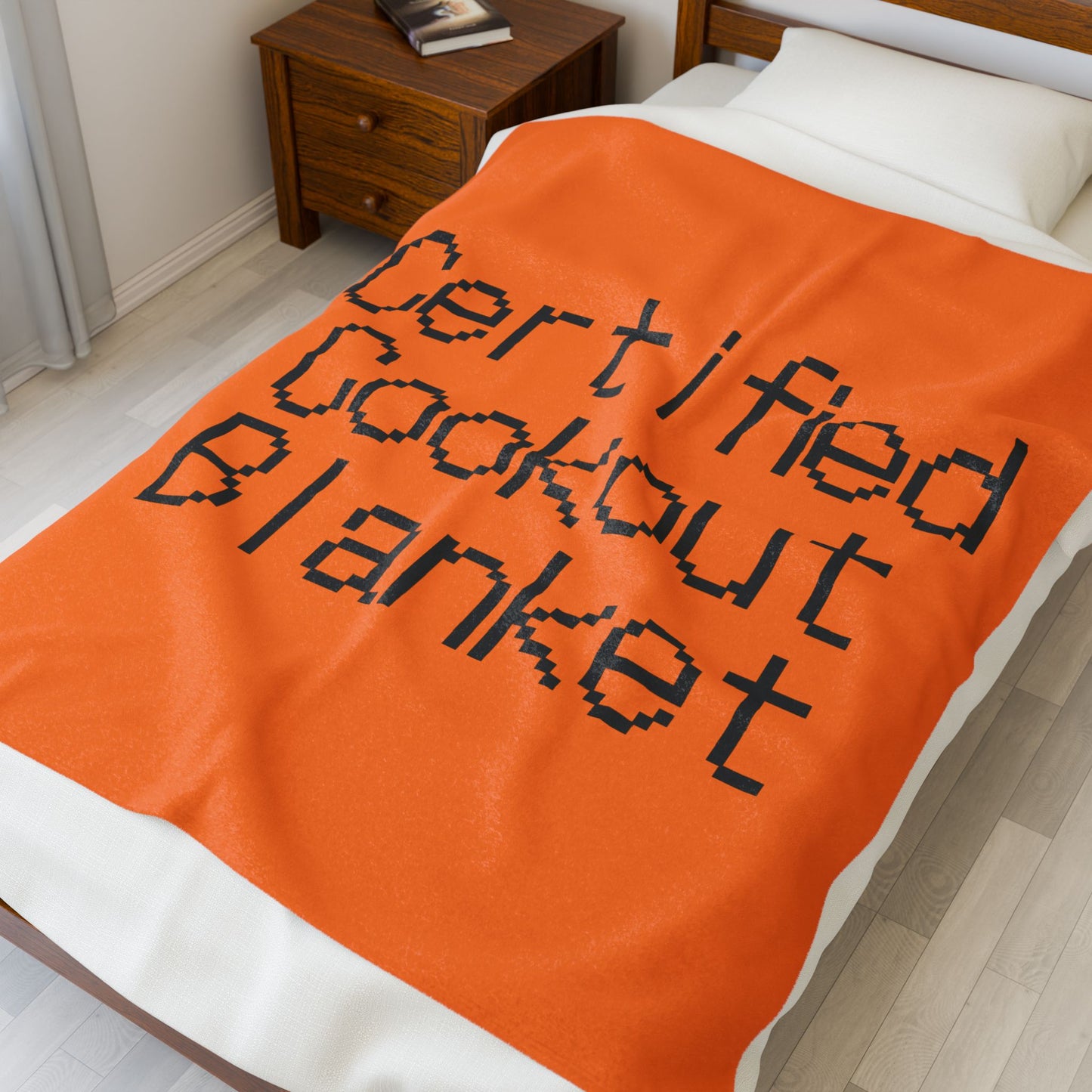 Certified Cookout Velveteen Plush Blanket — Soft Outdoor & Indoor Picnic Throw