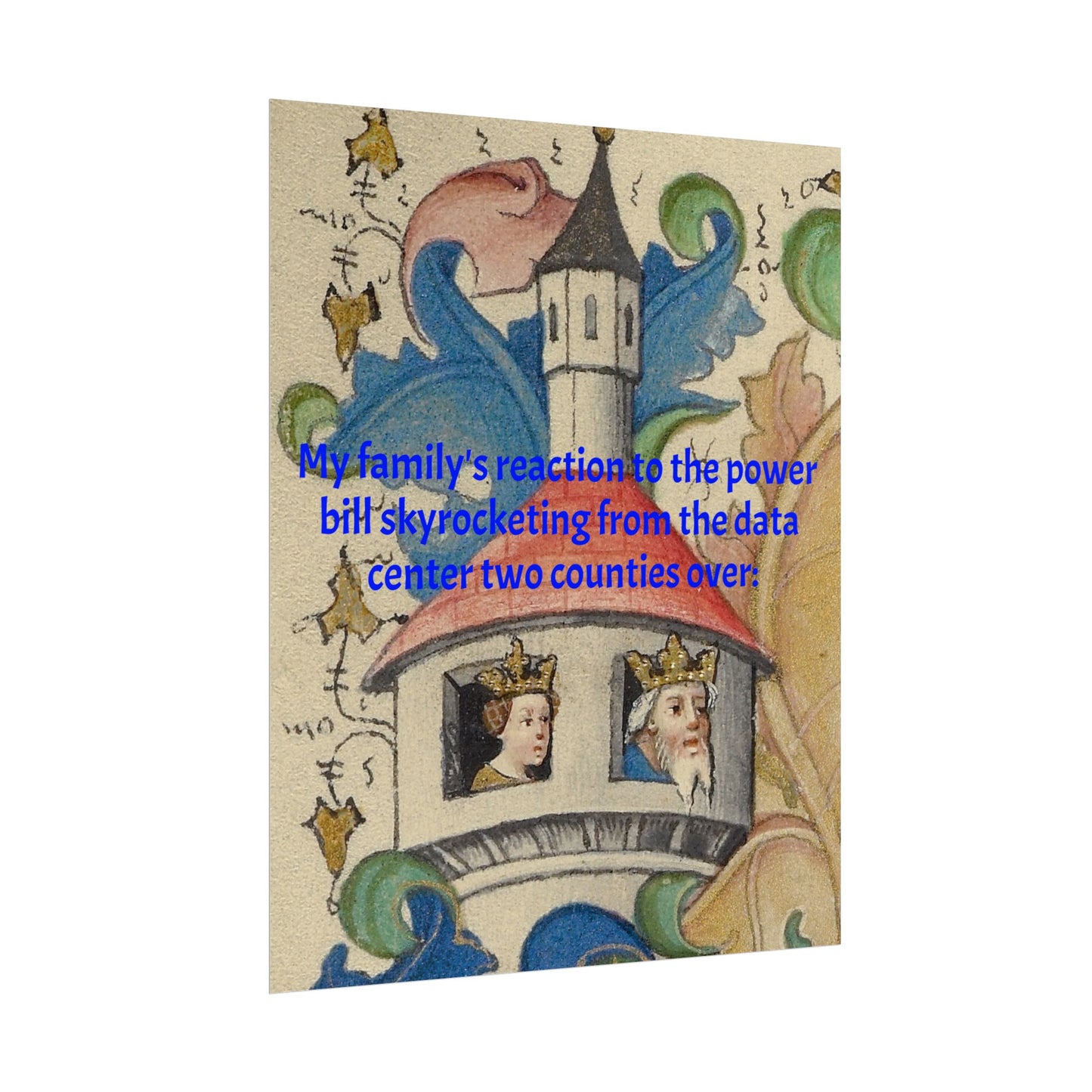 Anti Data Center Poster — Indoor Wall Art