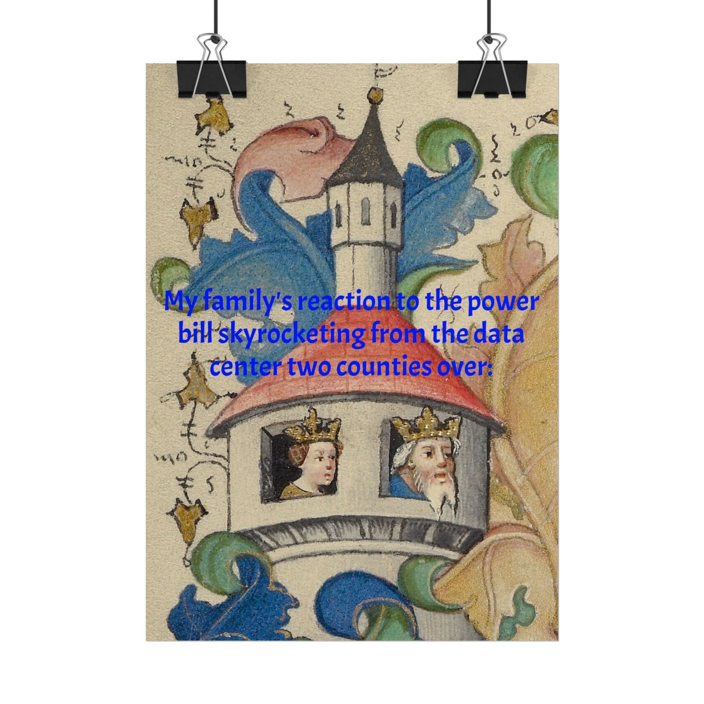 Anti Data Center Poster — Indoor Wall Art