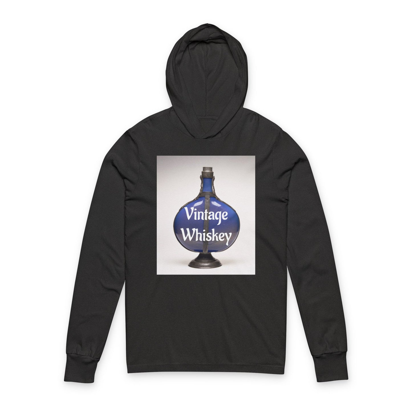 Vintage Whiskey Flask Hoodie — Funny Alcohol Humor Hooded Tee