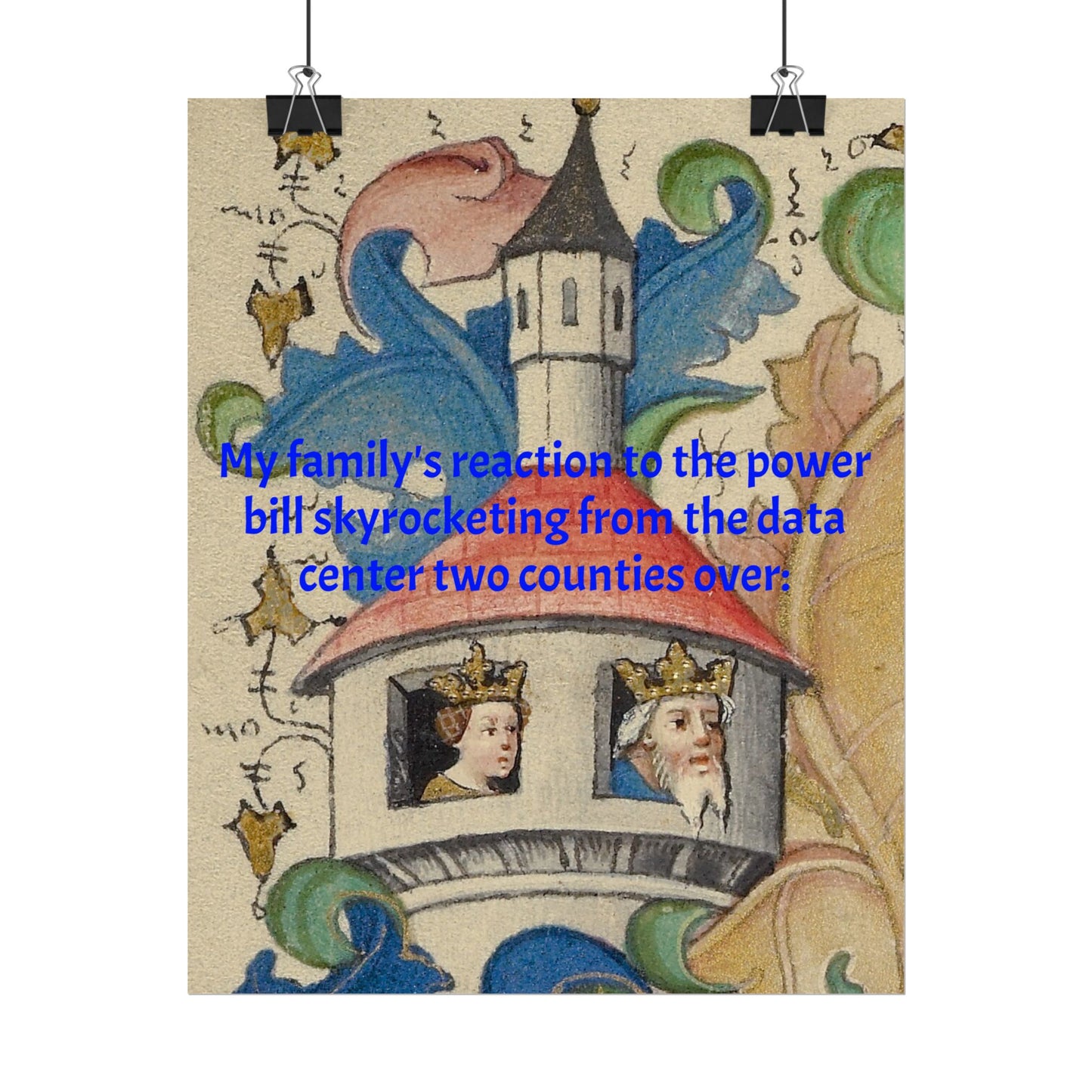 Anti Data Center Poster — Indoor Wall Art