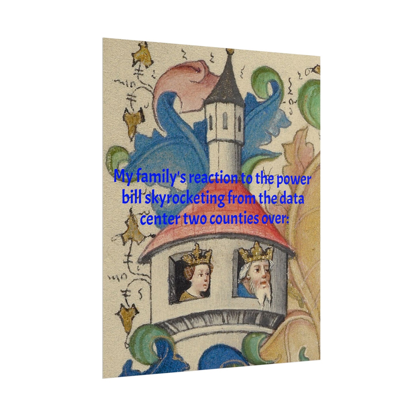 Anti Data Center Poster — Indoor Wall Art