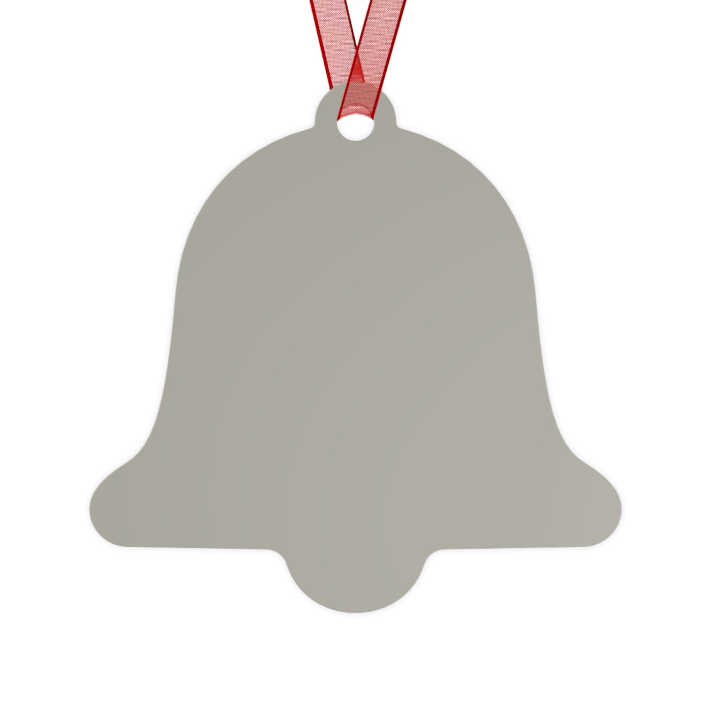 Christmas Metal Ornaments — Silver Bell, Tree & Chocolate Coin Set