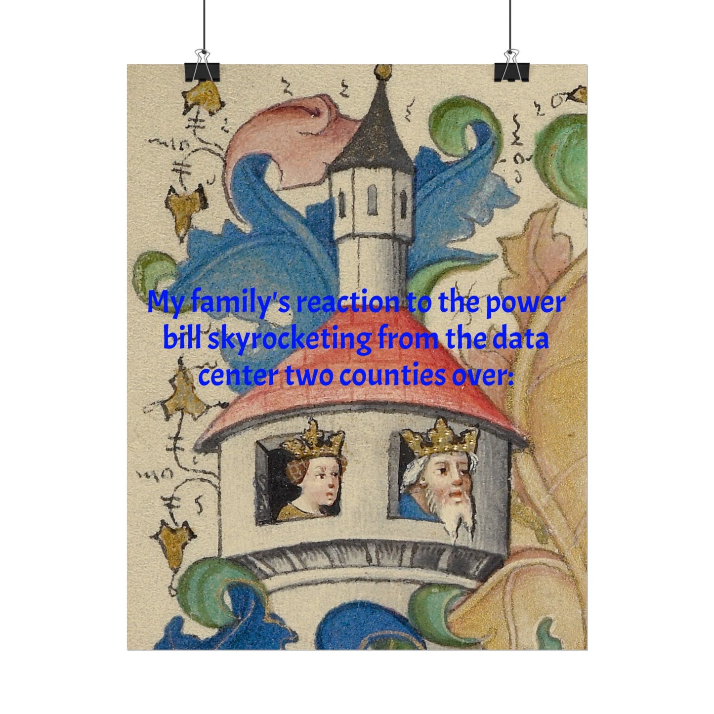 Anti Data Center Poster — Indoor Wall Art