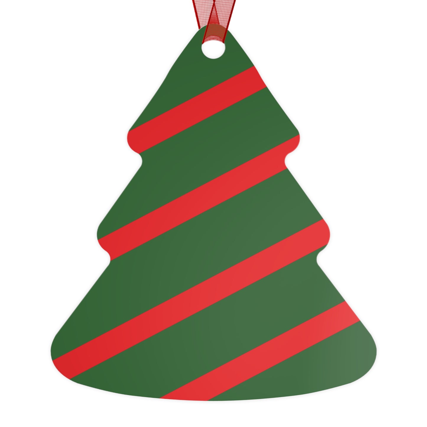 Christmas Metal Ornaments — Silver Bell, Tree & Chocolate Coin Set