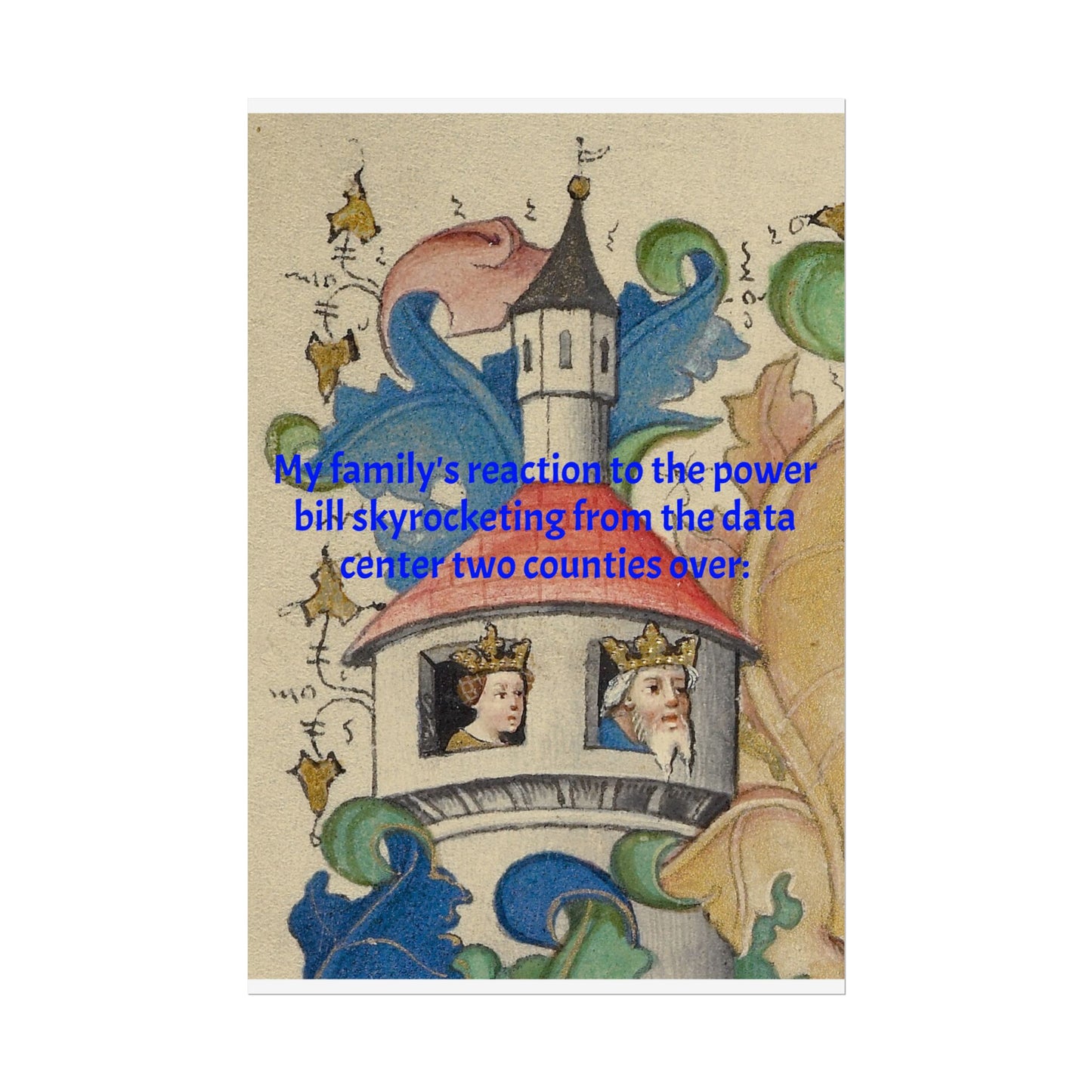 Anti Data Center Poster — Indoor Wall Art