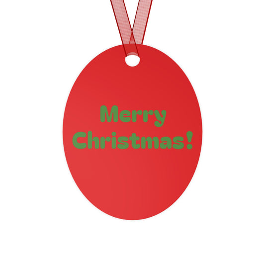 Christmas Metal Ornaments — Silver Bell, Tree & Chocolate Coin Set