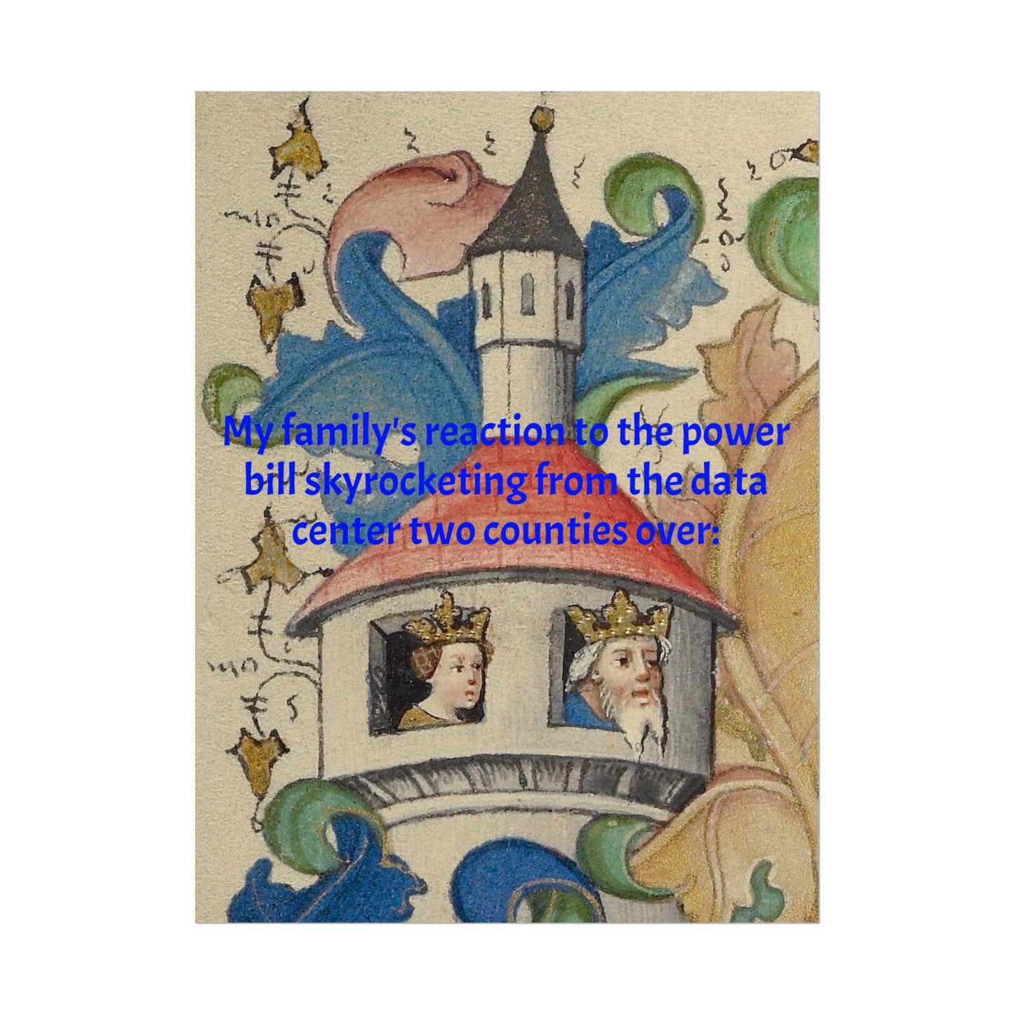 Anti Data Center Poster — Indoor Wall Art