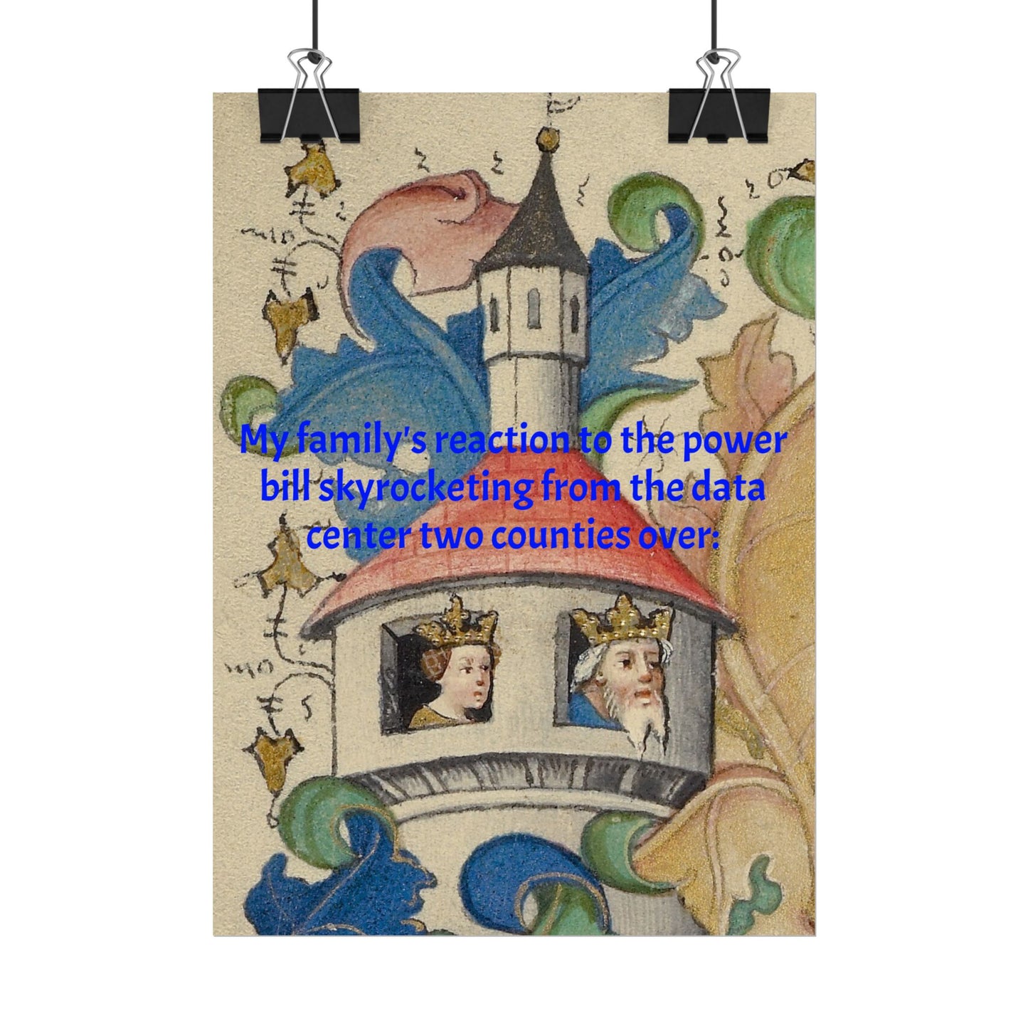 Anti Data Center Poster — Indoor Wall Art