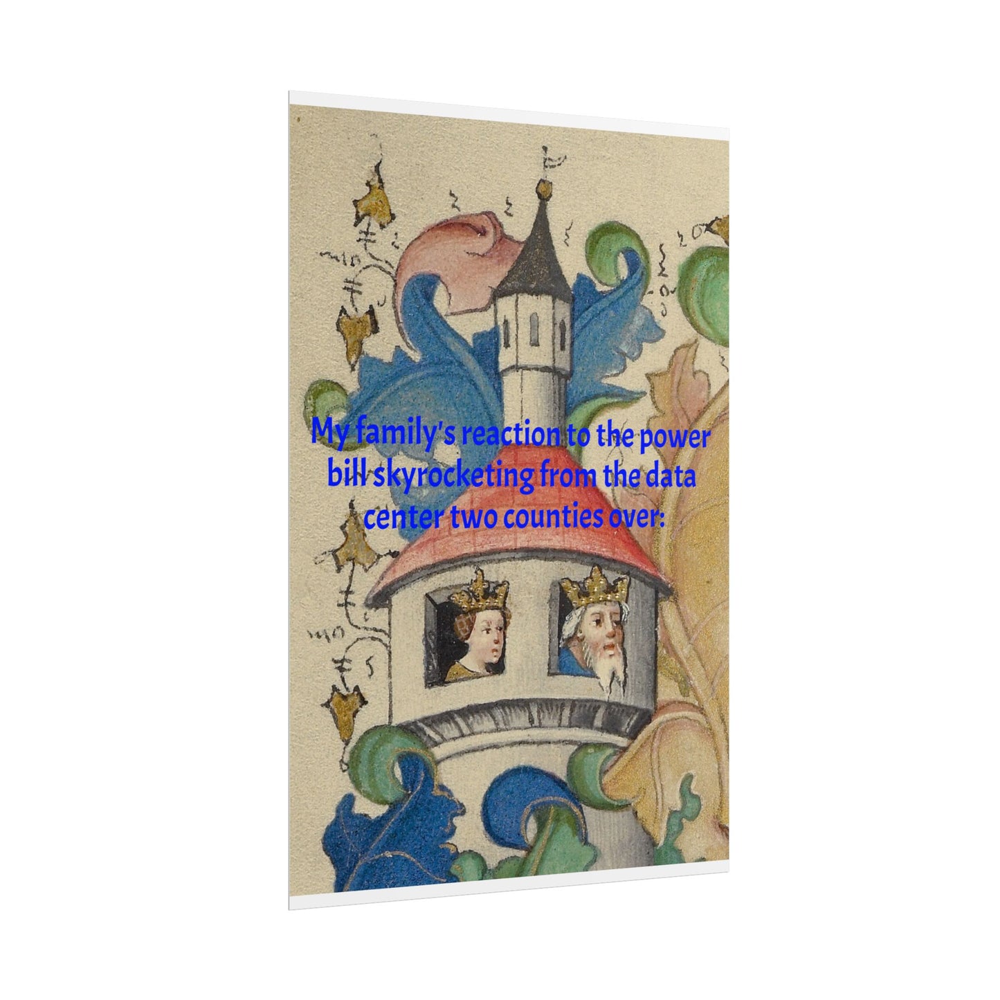 Anti Data Center Poster — Indoor Wall Art