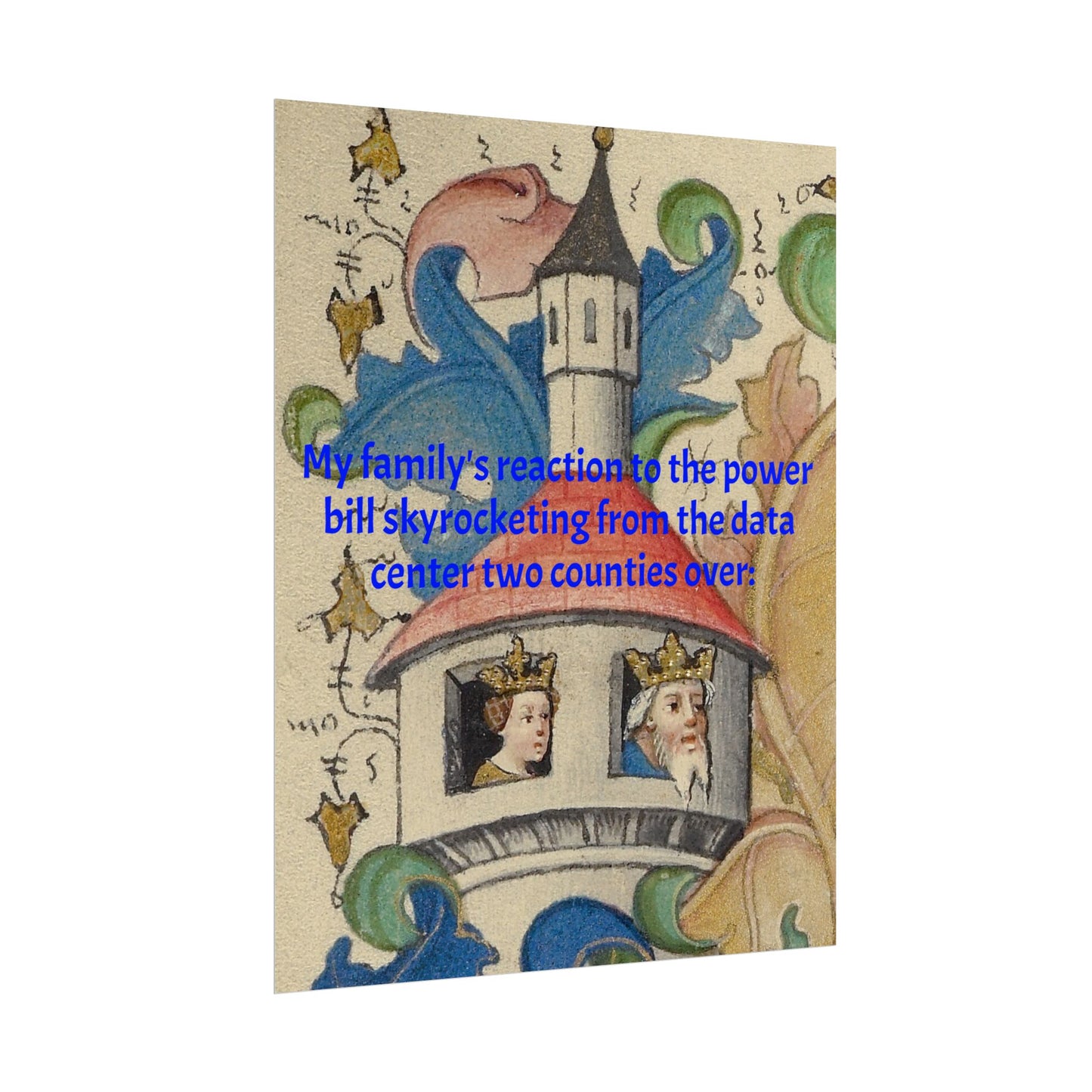 Anti Data Center Poster — Indoor Wall Art