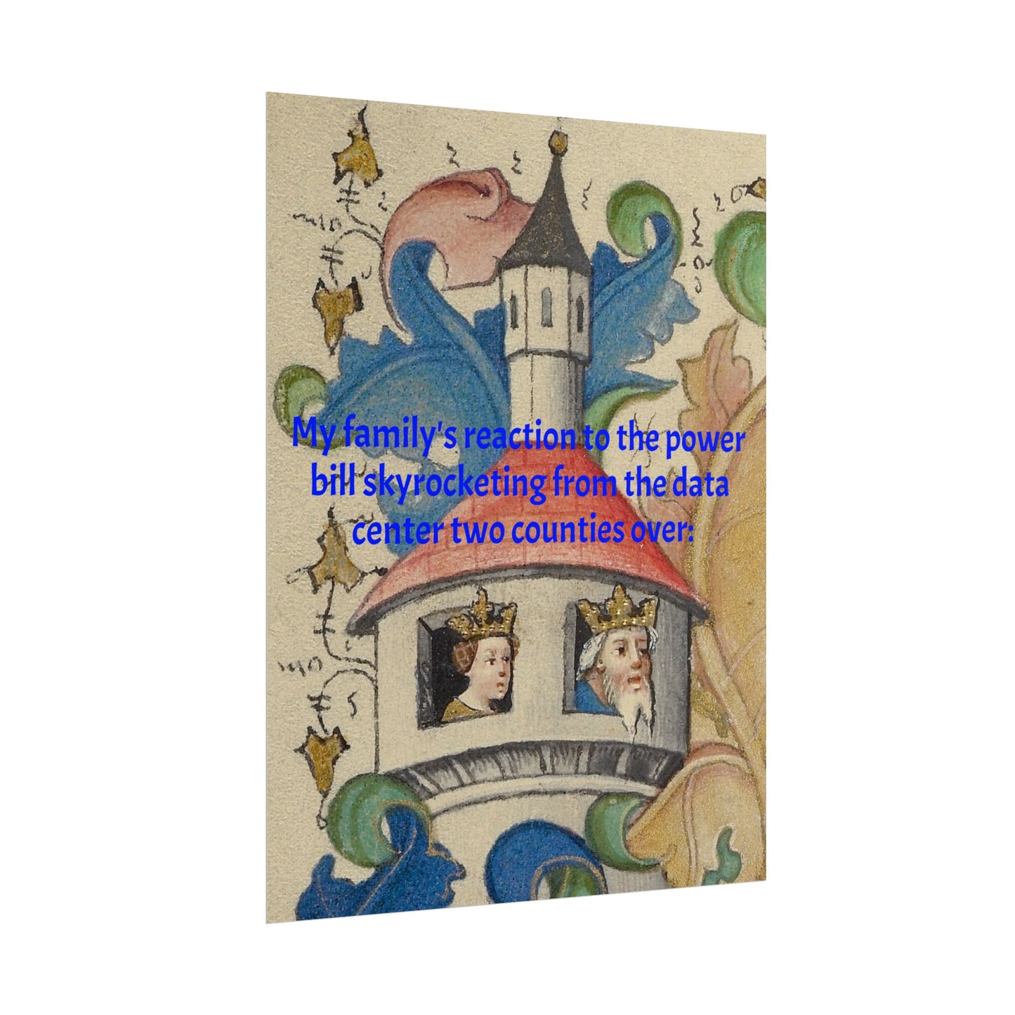 Anti Data Center Poster — Indoor Wall Art