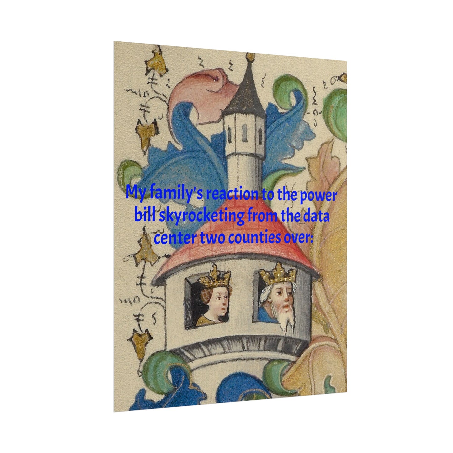 Anti Data Center Poster — Indoor Wall Art