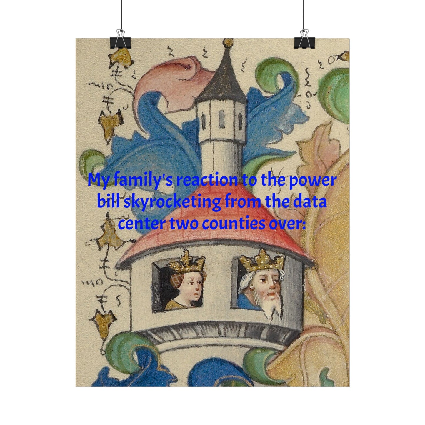 Anti Data Center Poster — Indoor Wall Art