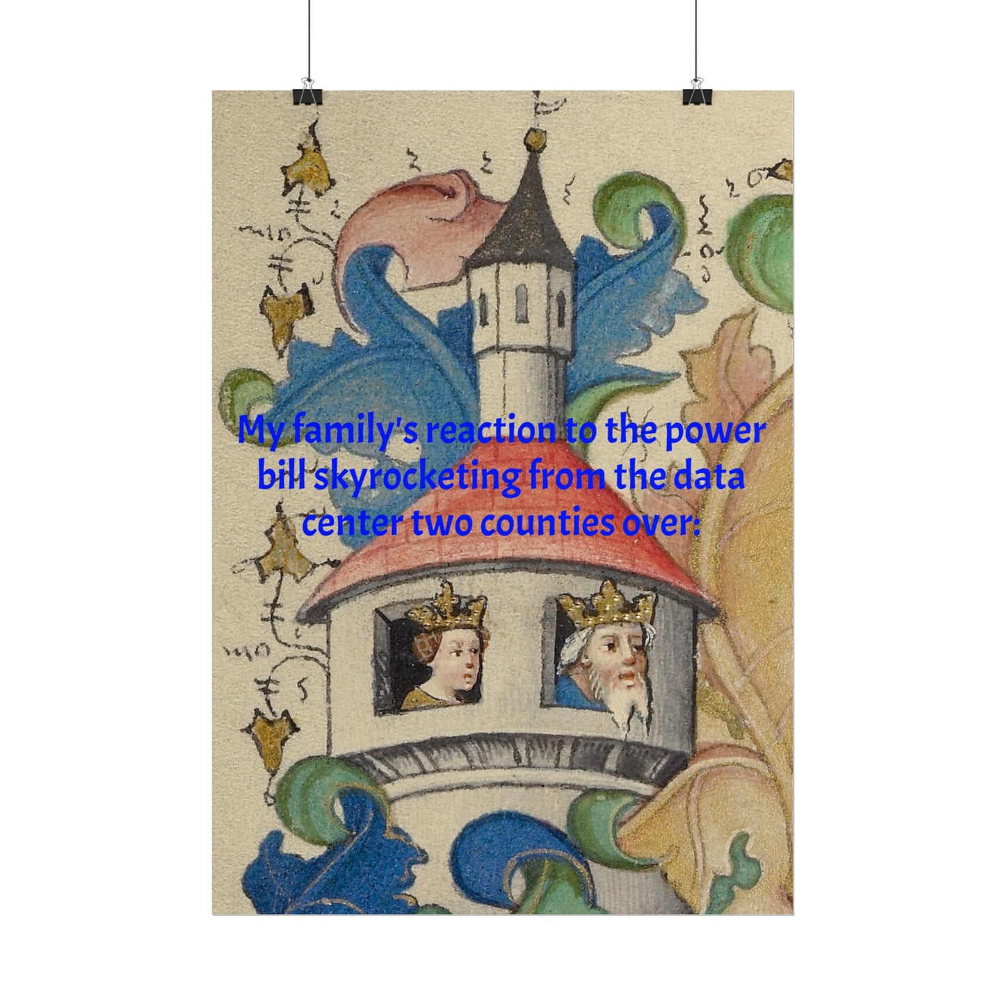 Anti Data Center Poster — Indoor Wall Art