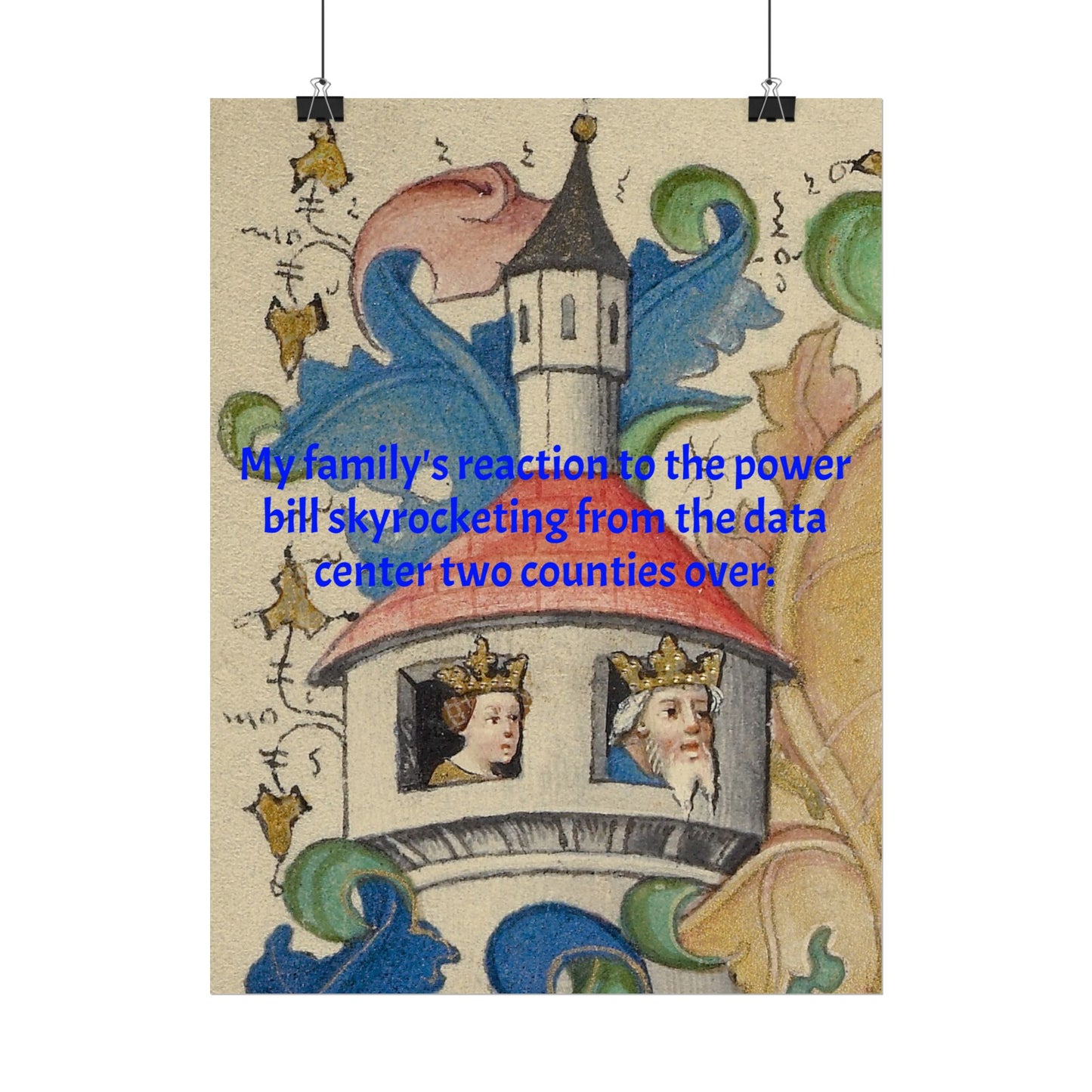 Anti Data Center Poster — Indoor Wall Art