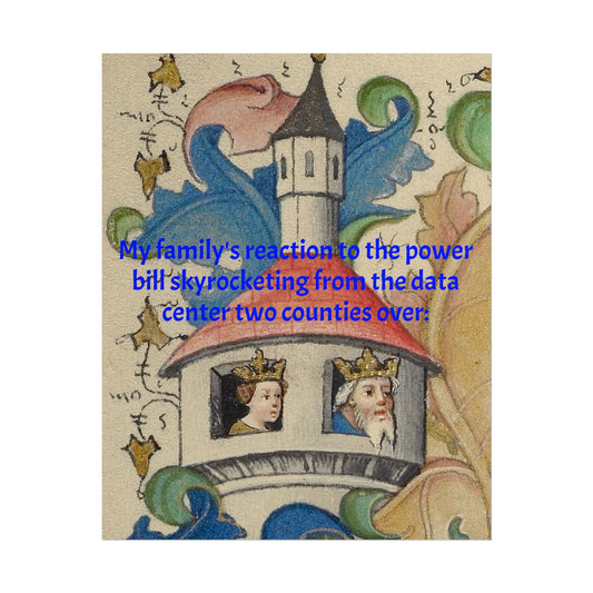 Anti Data Center Poster — Indoor Wall Art