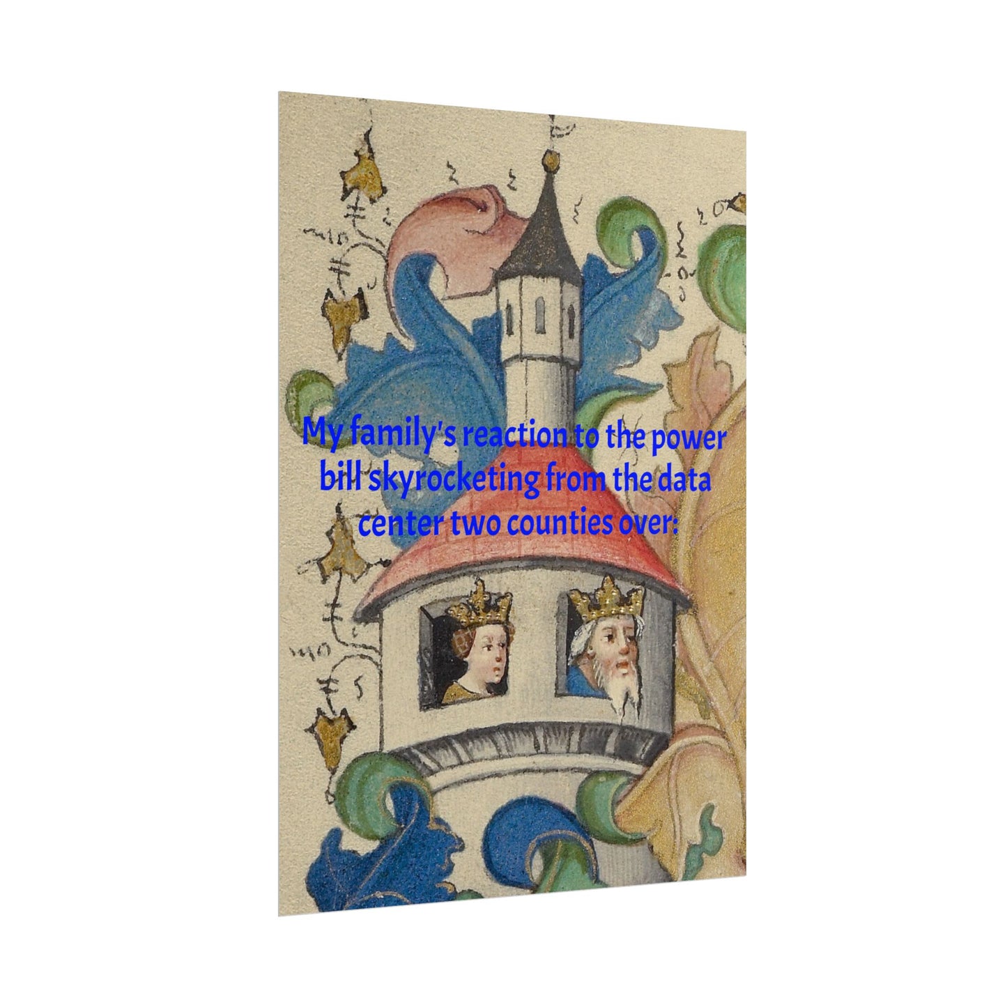 Anti Data Center Poster — Indoor Wall Art