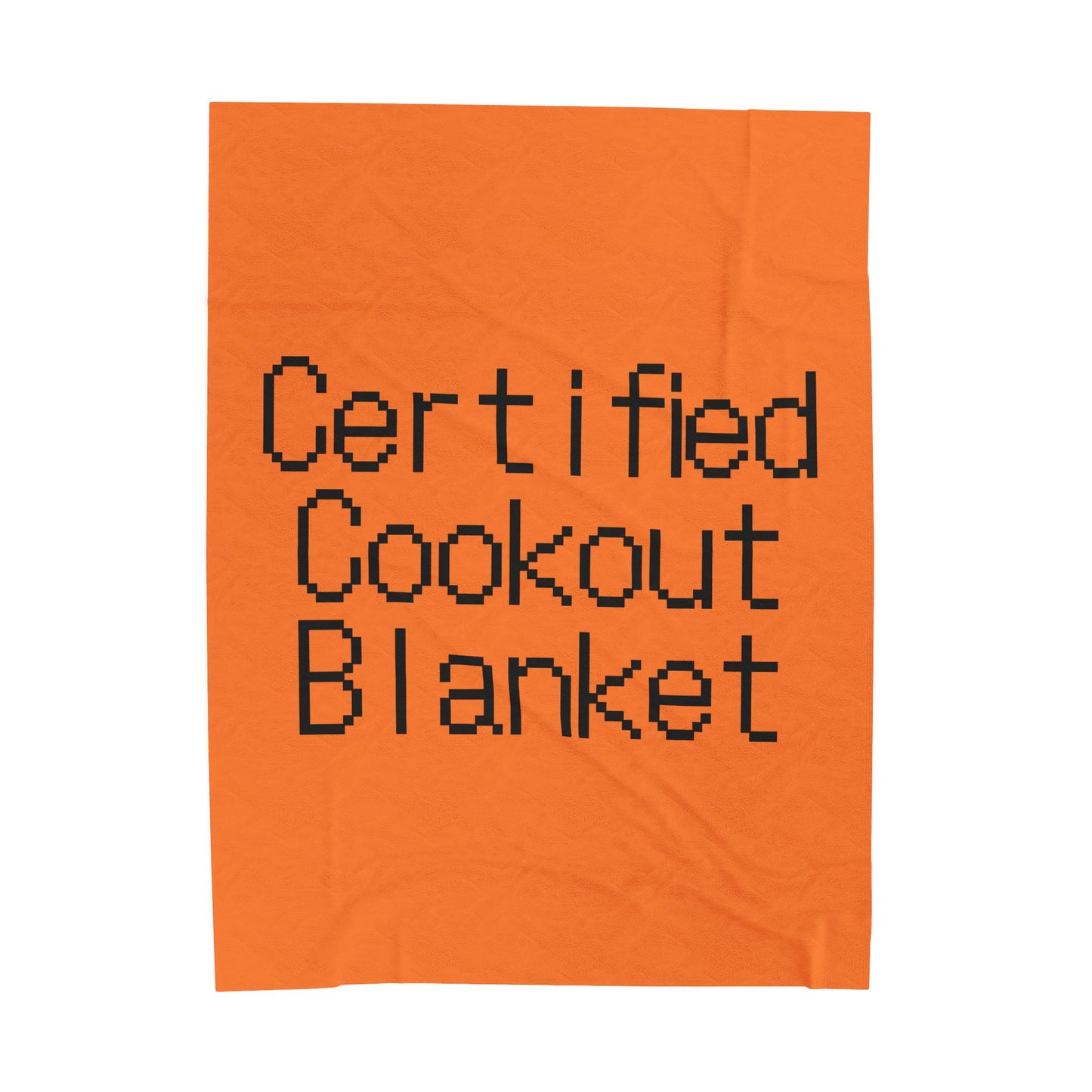 Certified Cookout Velveteen Plush Blanket — Soft Outdoor & Indoor Picnic Throw