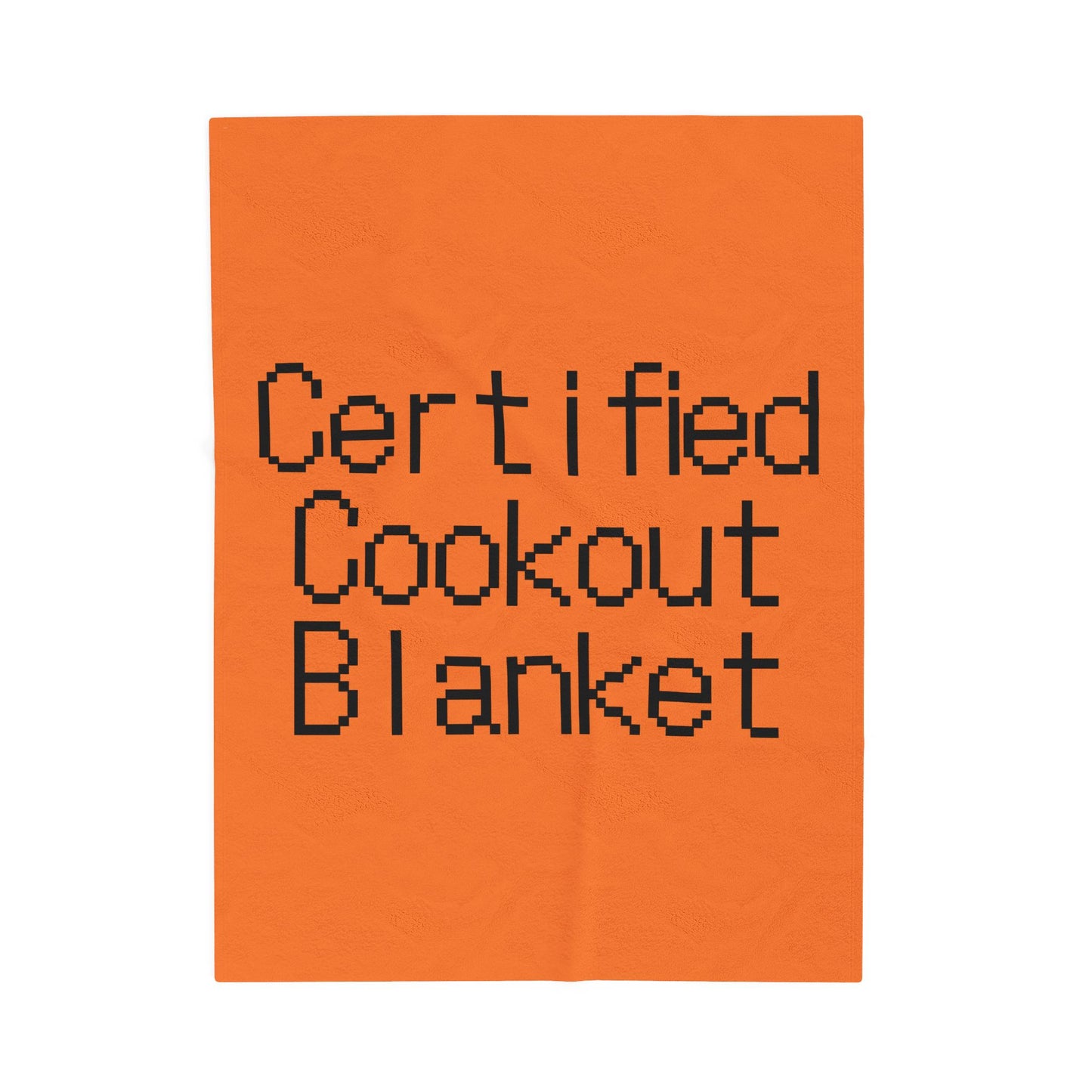 Certified Cookout Velveteen Plush Blanket — Soft Outdoor & Indoor Picnic Throw