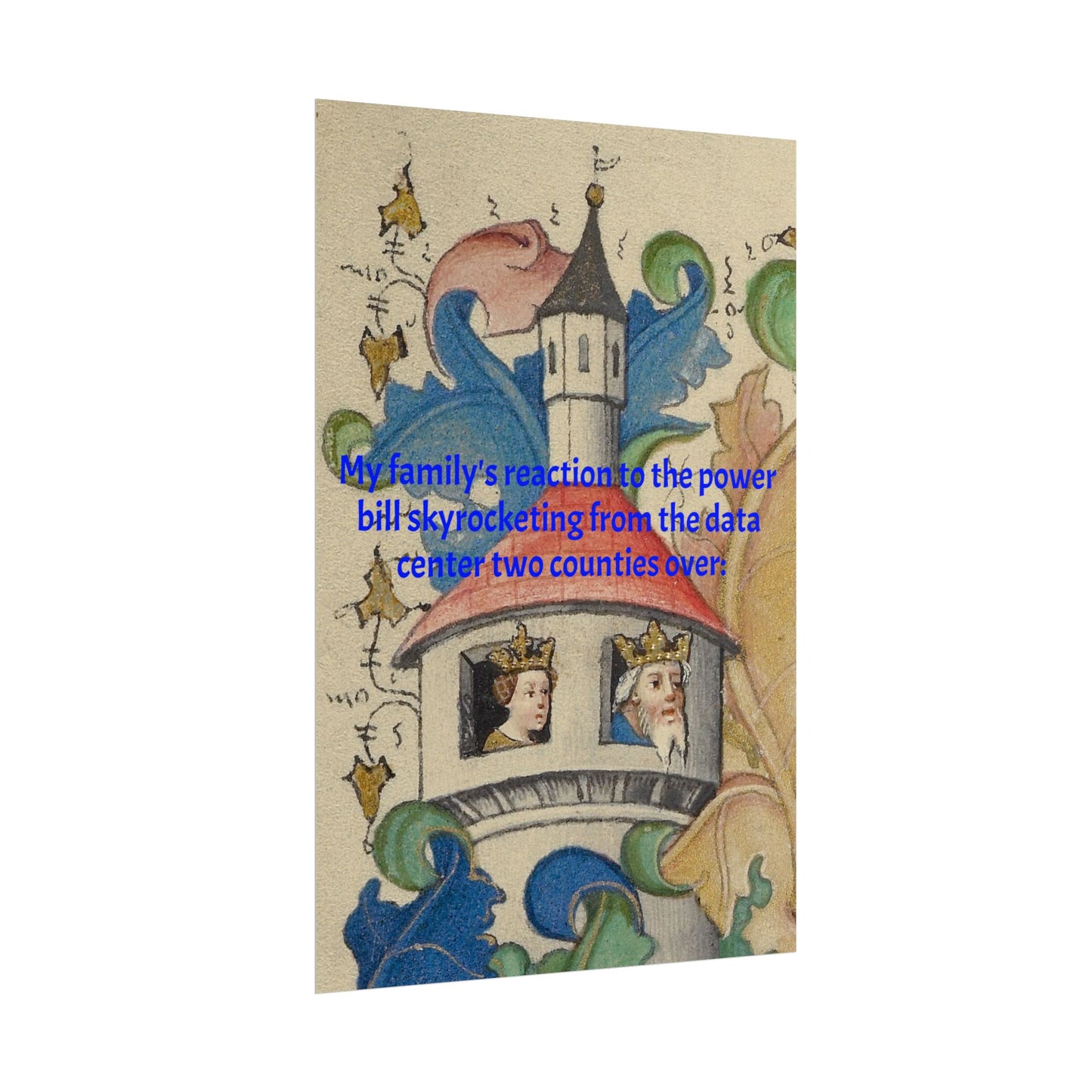 Anti Data Center Poster — Indoor Wall Art