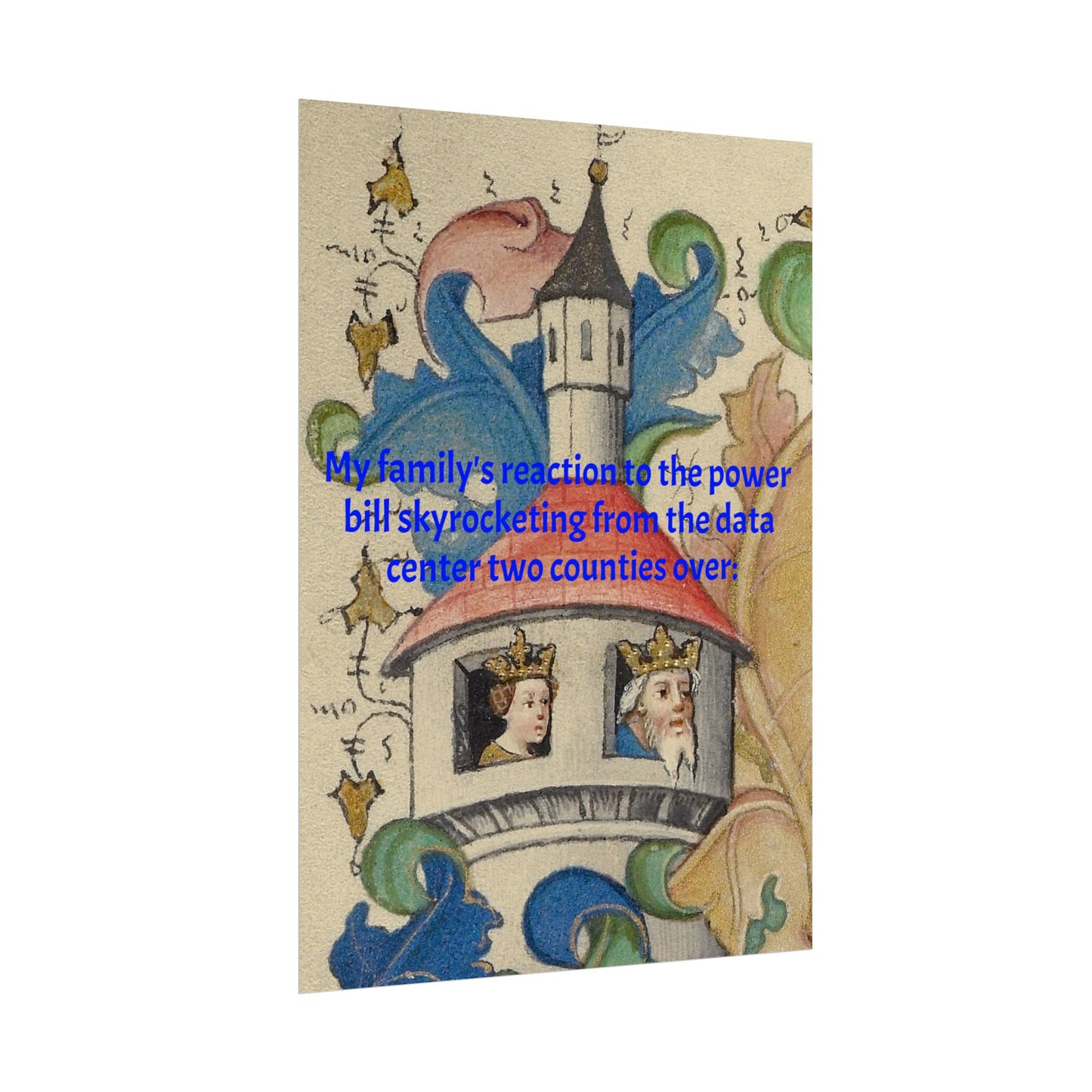 Anti Data Center Poster — Indoor Wall Art