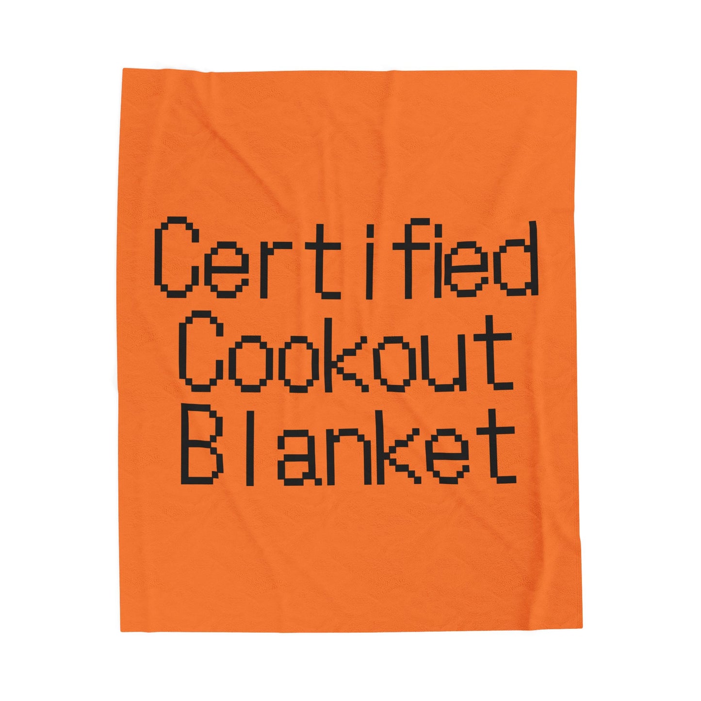 Certified Cookout Velveteen Plush Blanket — Soft Outdoor & Indoor Picnic Throw