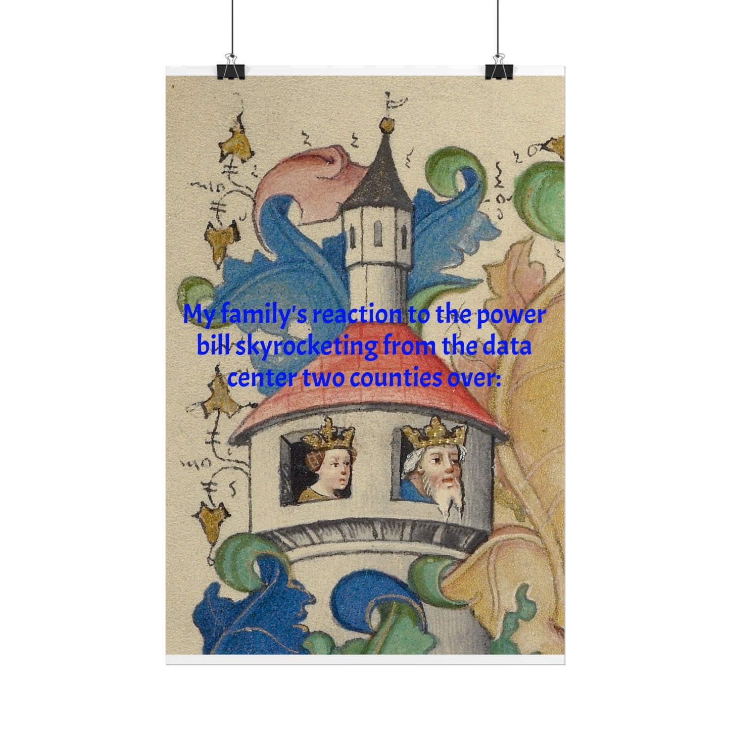 Anti Data Center Poster — Indoor Wall Art