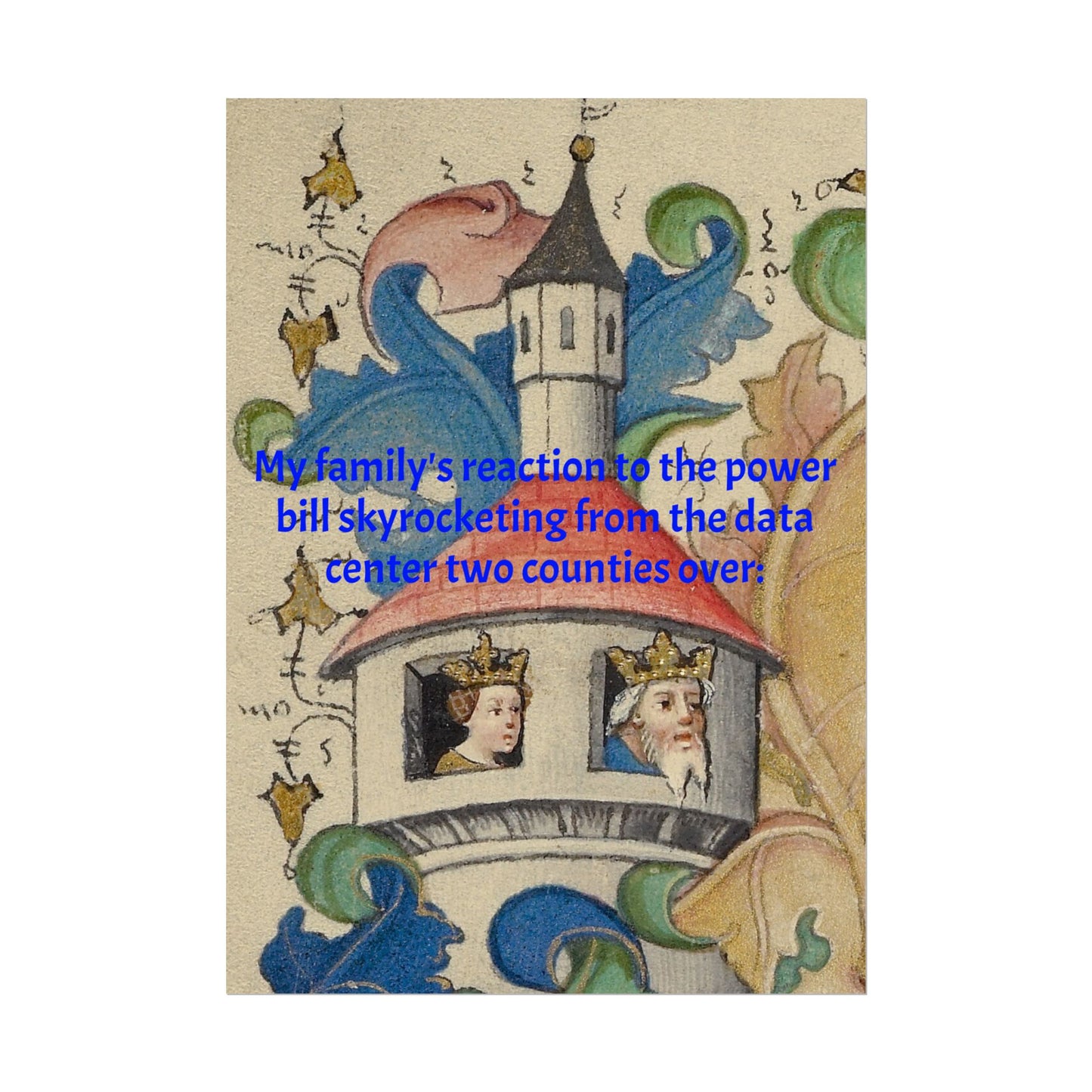 Anti Data Center Poster — Indoor Wall Art