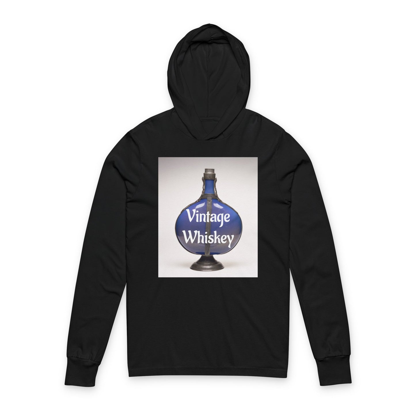 Vintage Whiskey Flask Hoodie — Funny Alcohol Humor Hooded Tee