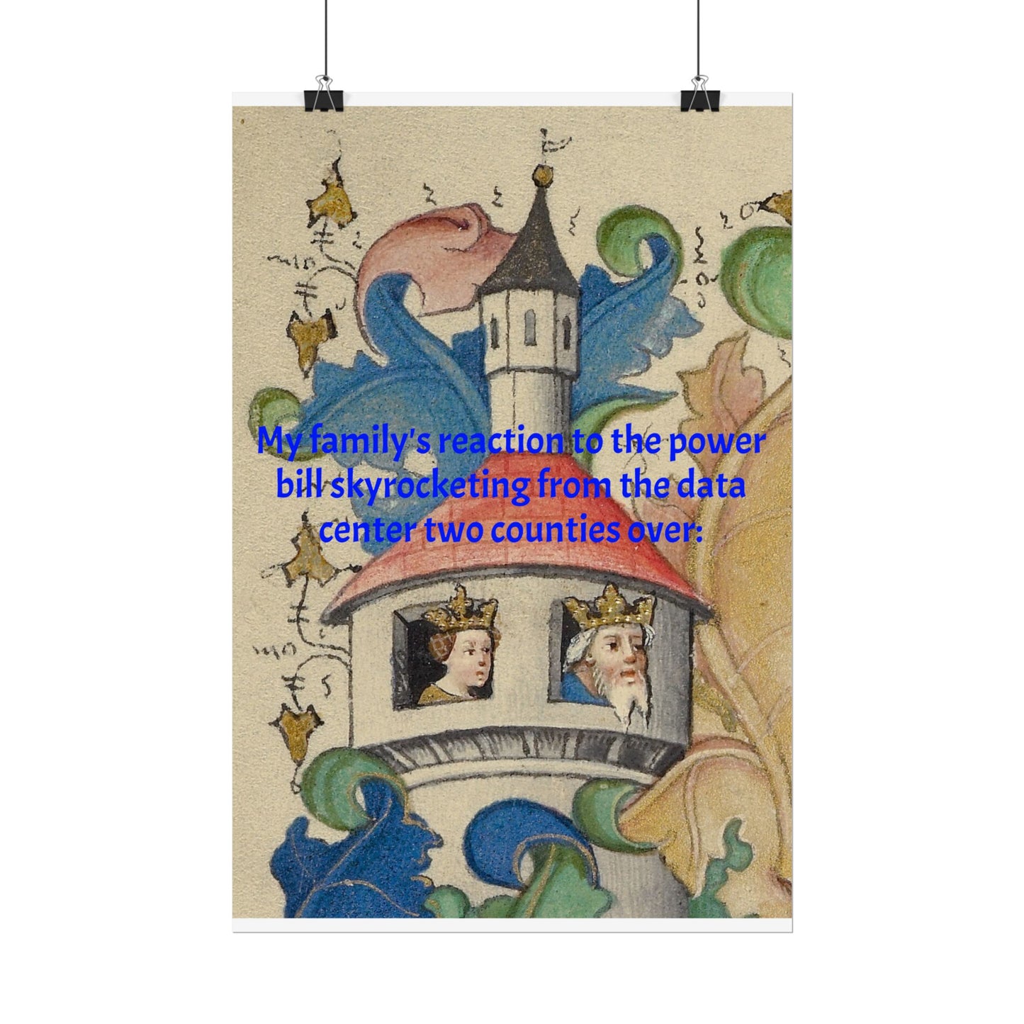 Anti Data Center Poster — Indoor Wall Art