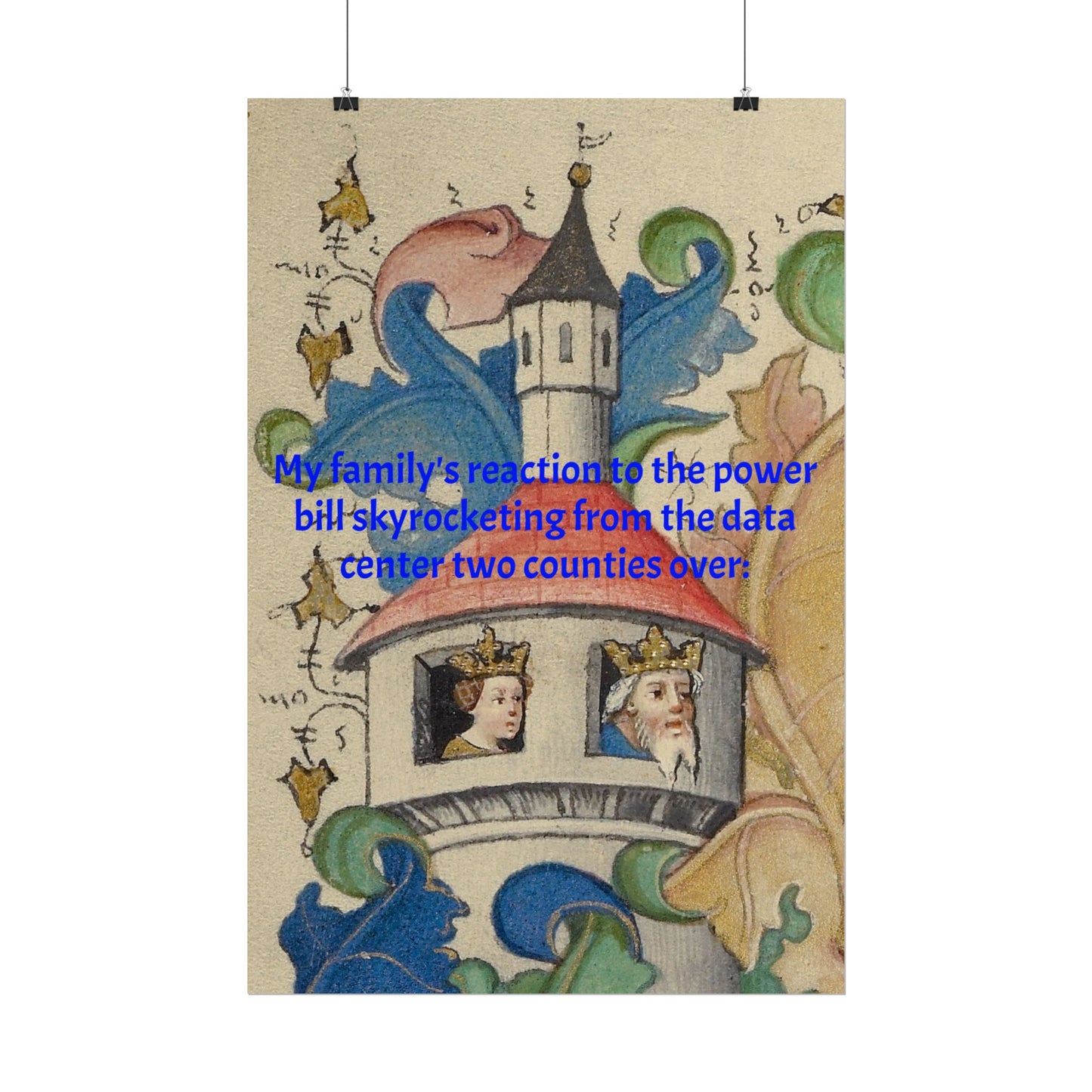 Anti Data Center Poster — Indoor Wall Art